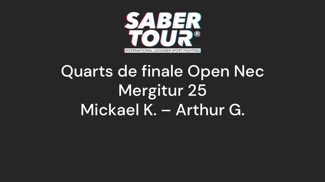 Open Nec Mergitur 25 - Quarter - KHALIL vs GAUTIER (V)
